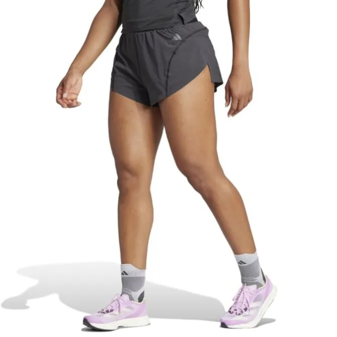 adidas Laufshorts>Adizero Split Shorts Schwarz