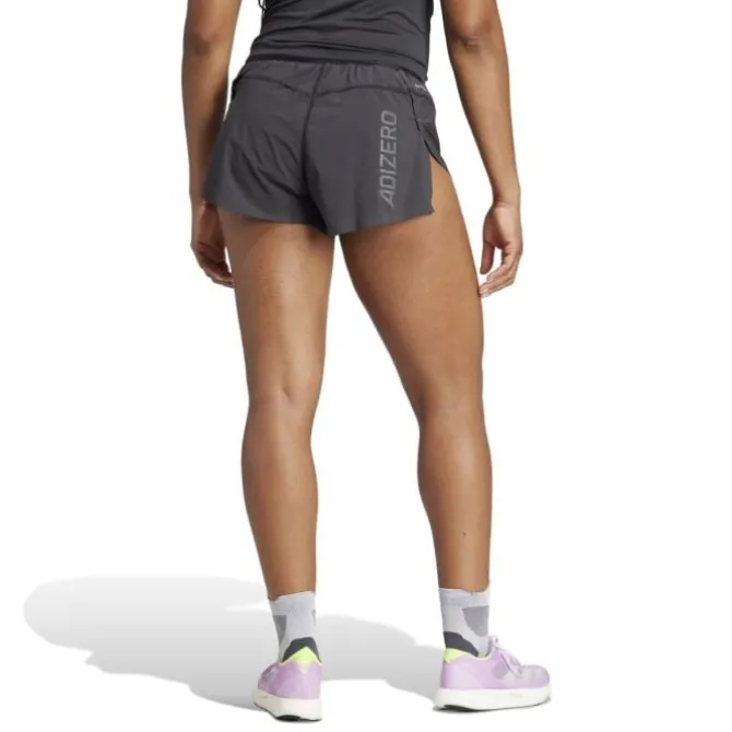 adidas Laufshorts>Adizero Split Shorts Schwarz