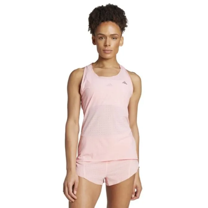 adidas Laufshirts>Adizero Tank Rot-violett
