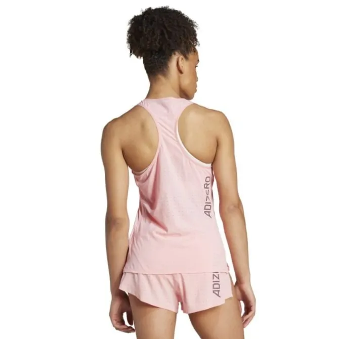 adidas Laufshirts>Adizero Tank Rot-violett