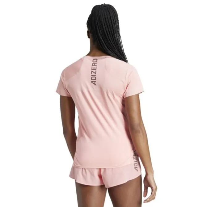 adidas Laufshirts>Adizero T-Shirt Rot-violett