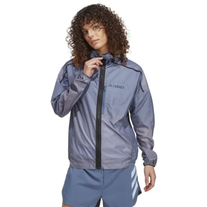 adidas Laufjacken>AGR WW Jacket Blau