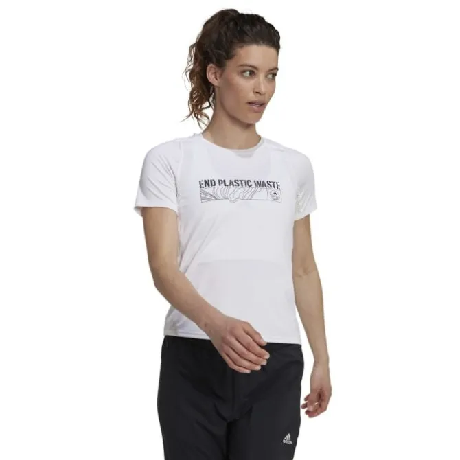 adidas Laufshirts>Epw G T-Shirt Weiß