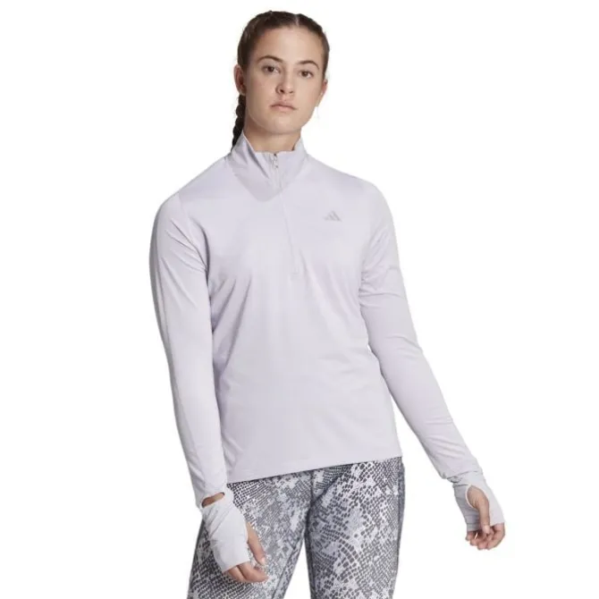 adidas Laufjacken>Fast 1/2 Zip Violett