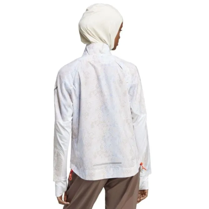 adidas Laufjacken>Fast Aop Jacket Weiß