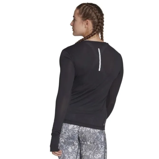 adidas Laufshirts>Fast Long Sleeve Schwarz