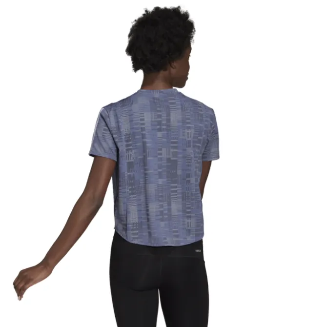 adidas Laufshirts>Otr Prime Blue T-Shirt