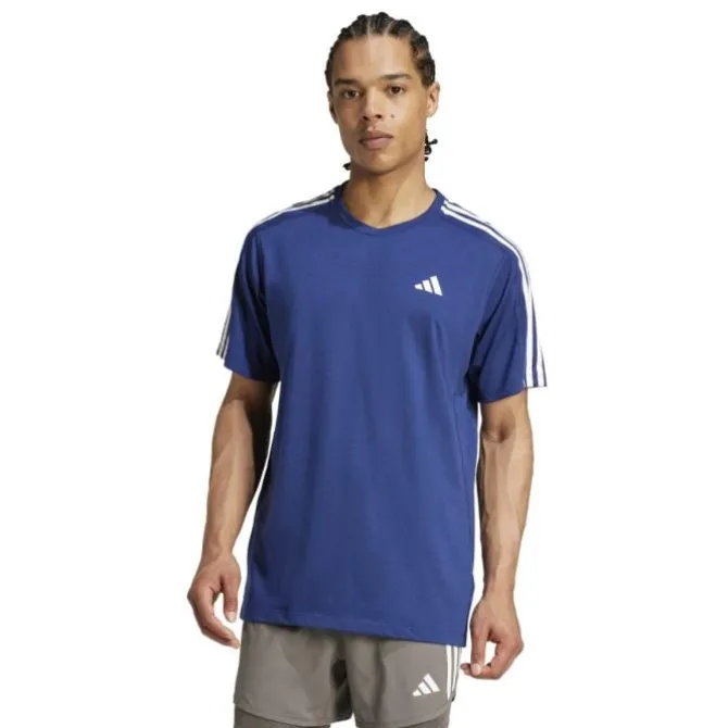 adidas Laufshirts>Own The Run E 3S T-shirt Blau