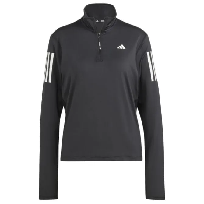 adidas Laufshirts>Own The Run Half-Zip Schwarz