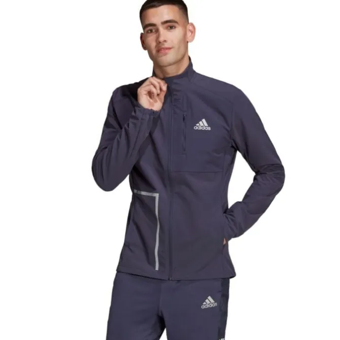 adidas Laufjacken>Own The Run Jacket Blau