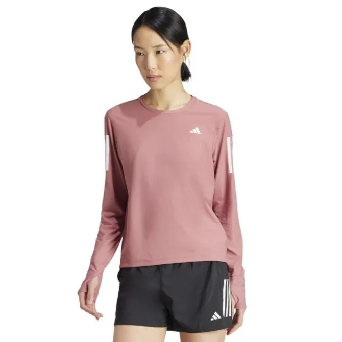 adidas Laufshirts>Own The Run Long-sleeve Rot-violett