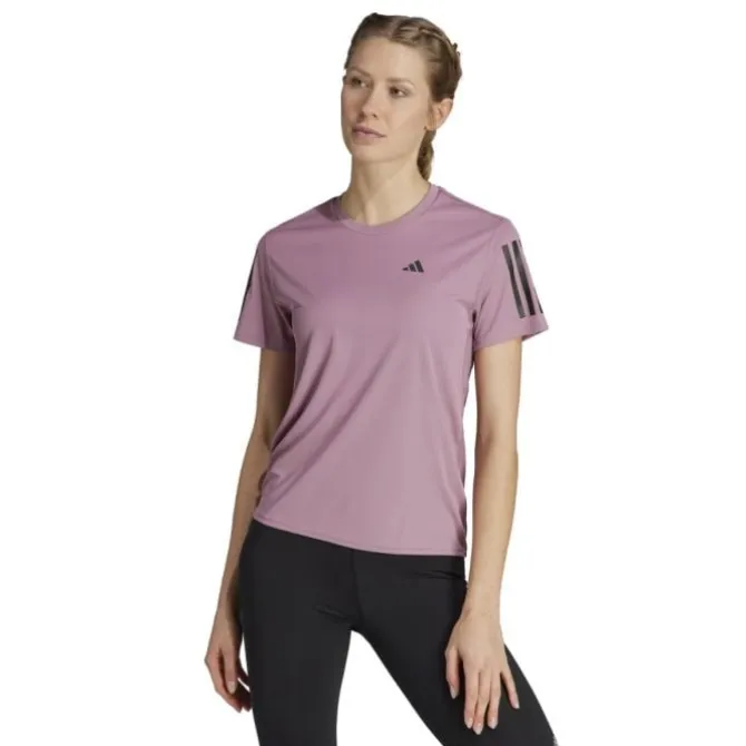 adidas Laufshirts>Own The Run Short Sleeve Tee Violett