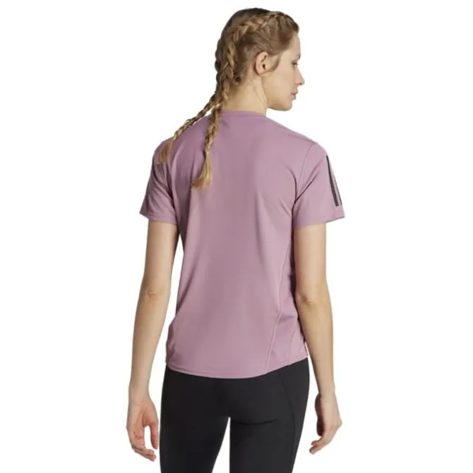 adidas Laufshirts>Own The Run Short Sleeve Tee Violett