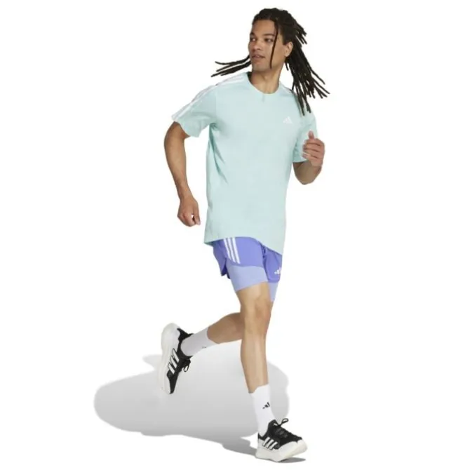 adidas Laufshorts>Own The Run 3-Stripes 2in1 Shorts Violett