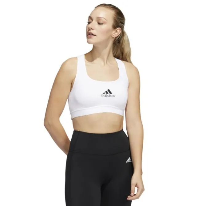 adidas Sport-bhs>Powerreact Medium-Support BH Weiß
