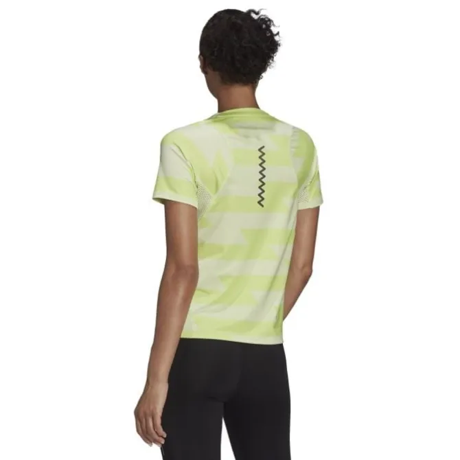adidas Laufshirts>Rn Fast Aop T-Shirt Grün