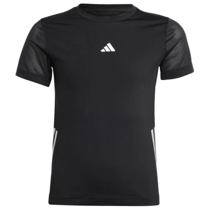 adidas T-shirts>Run 3S Tee Schwarz