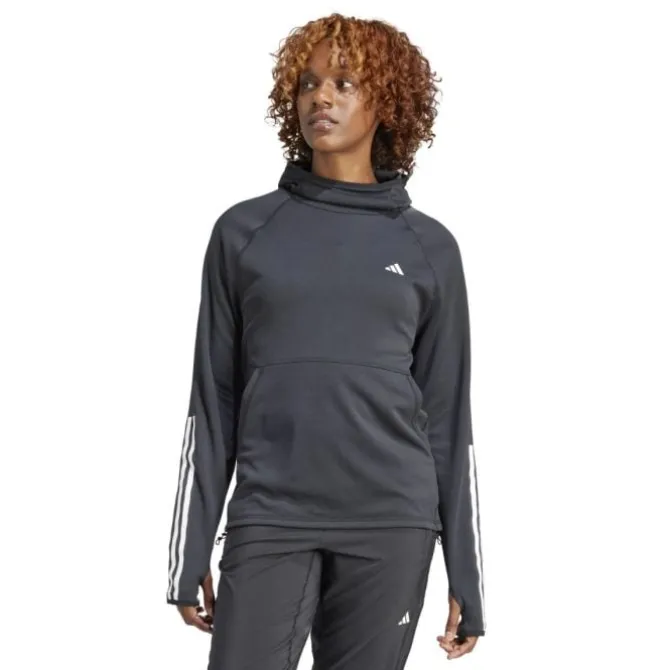 adidas Laufshirts>3Stripes Hoodie Schwarz