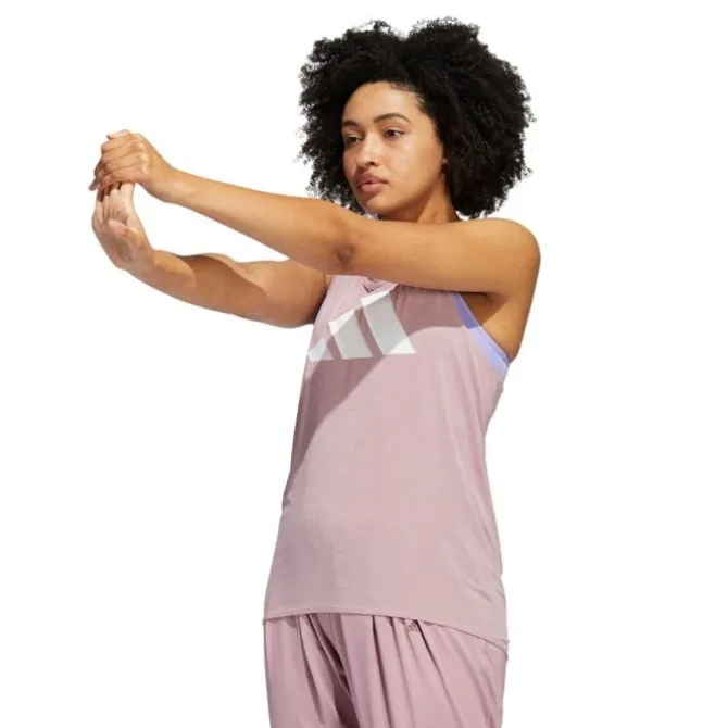 adidas Laufshirts>3-Stripes Logo Tank Top Rot-violett