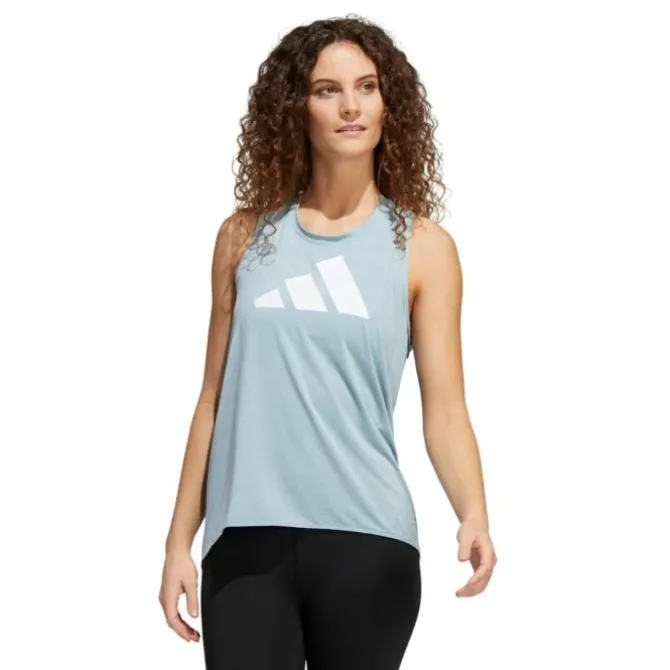 adidas Laufshirts>3-Stripes Logo Tank Top Grün