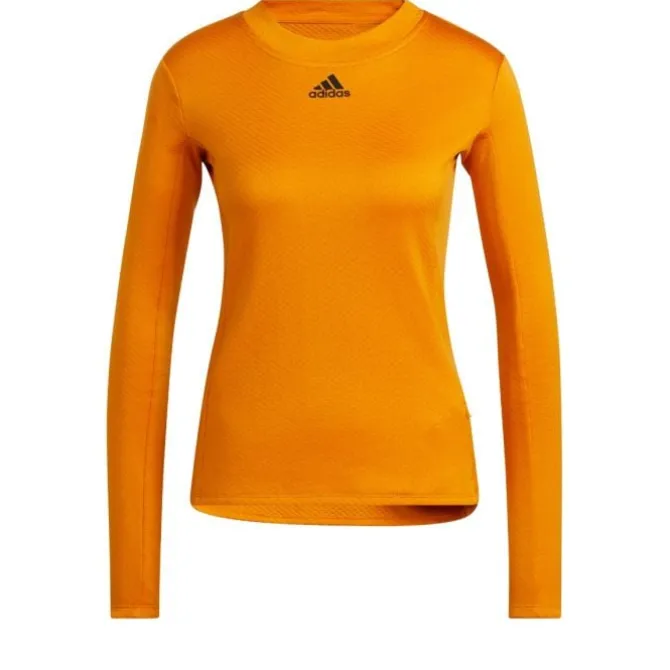 adidas Laufshirts>Trn Ls Cold.Rdy Orange