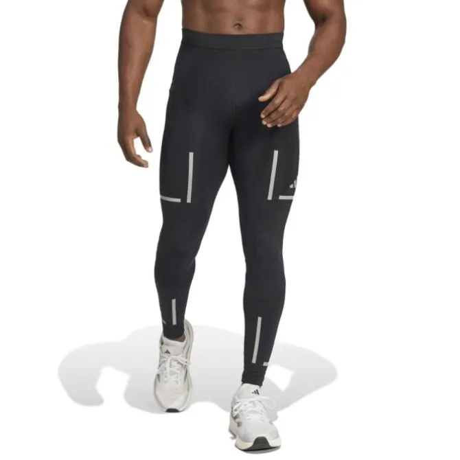 adidas Laufhosen>Ultimate Hi Vis Tight Schwarz