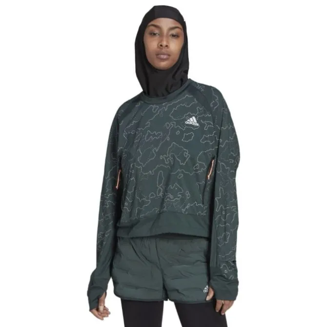 adidas Laufjacken>Xcity Cover Up Grün