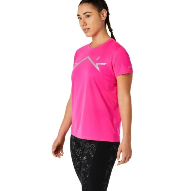 Asics Laufshirts>Lite-Show SS Top Rot-violett