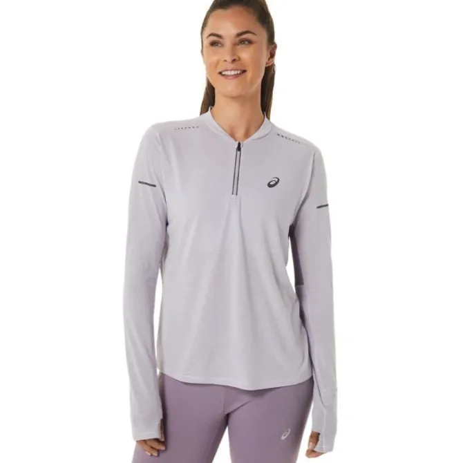 Asics Laufshirts>Metarun Half-Zip LS Top Violett