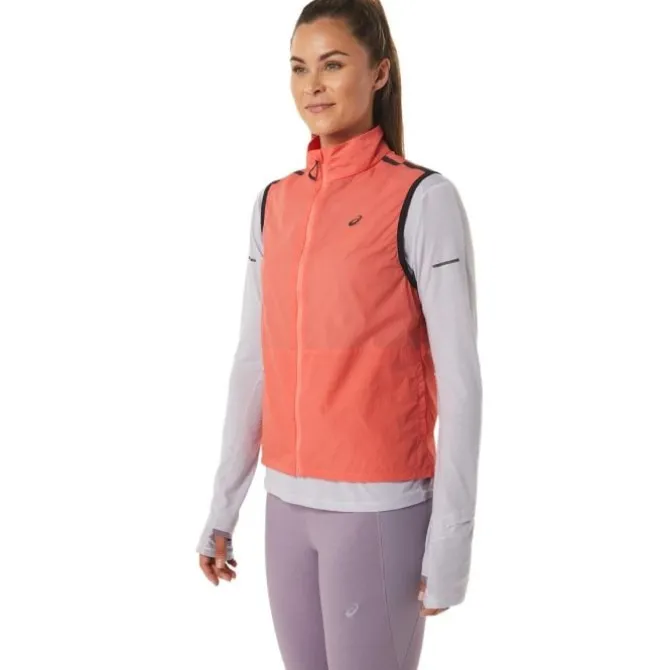 Asics Laufwesten>Metarun Packable Vest Orange