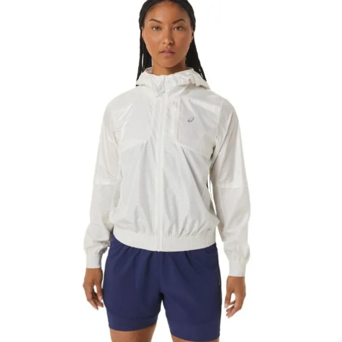 Asics Laufjacken>Nagino Run Jacket Weiß