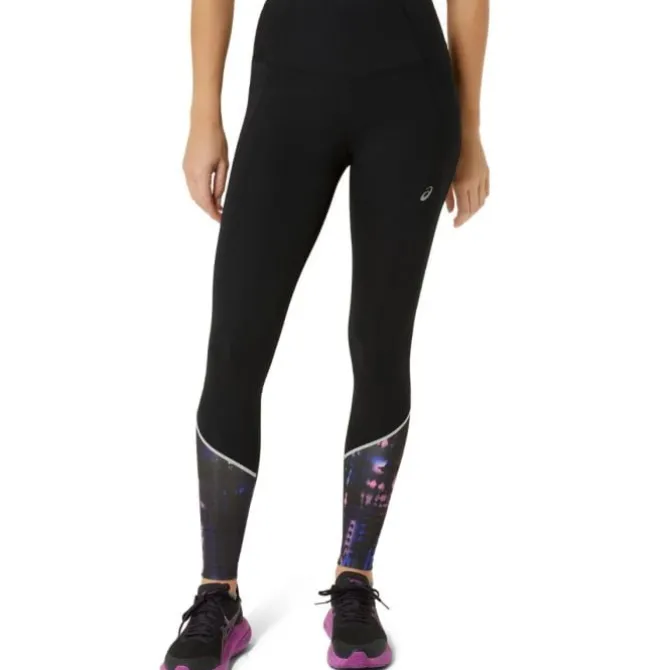 Asics Laufhosen>Road Lite-Show Tight Schwarz