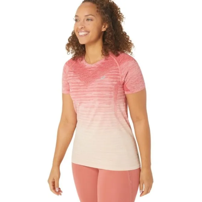 Asics Laufshirts>Seamless SS Top Rot-violett