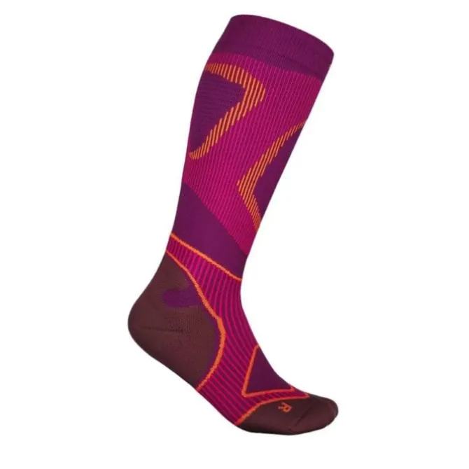 Bauerfeind Socken & Strümpfe | Laufsocken>Run Performance Compression Socks High Cut Rot-violett