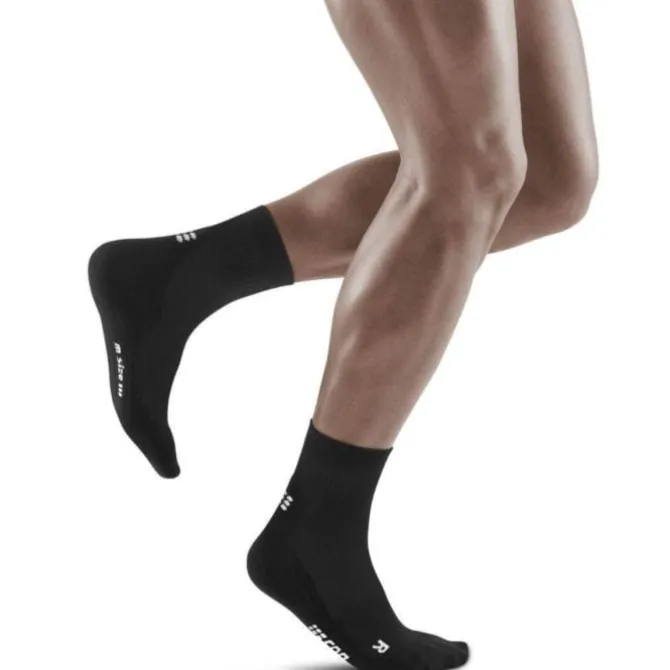 CEP Socken & Strümpfe | Laufsocken>Classic All Black Socks Mid Cut Schwarz