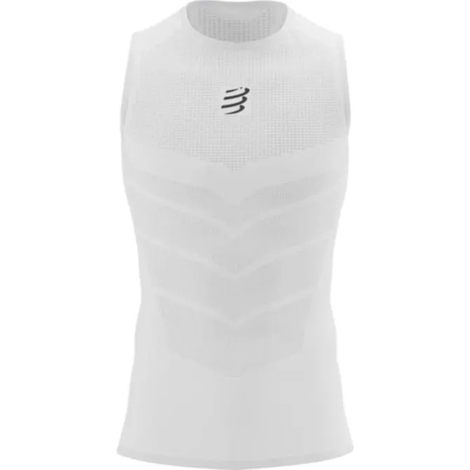 Compressport Laufshirts>On/Off SS Tank Top Weiß