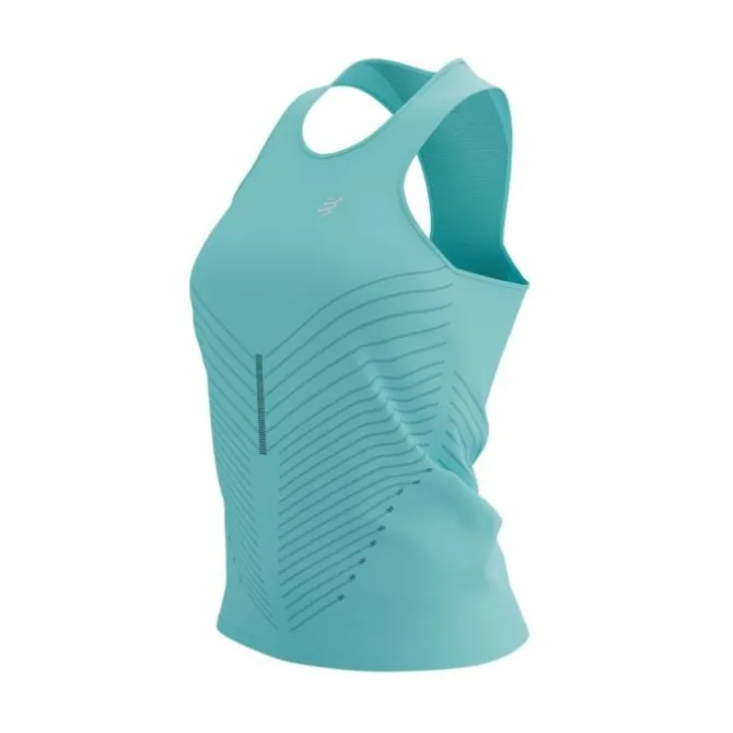 Compressport Laufshirts>Performance Singlet Blau