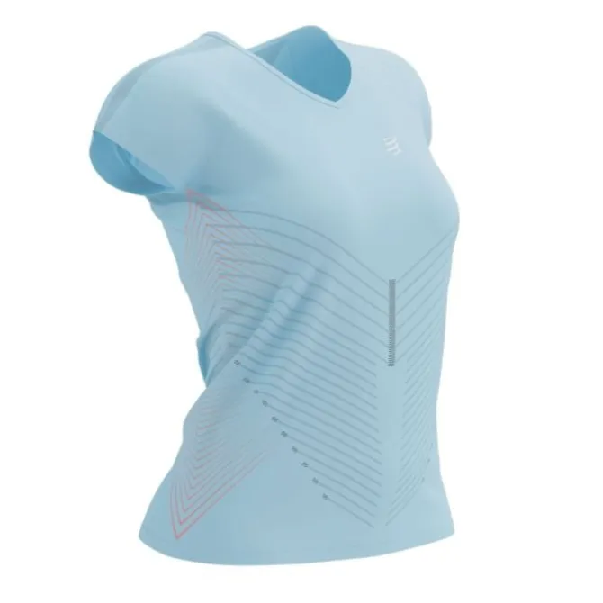 Compressport Laufshirts>Performance SS T-shirt Blau