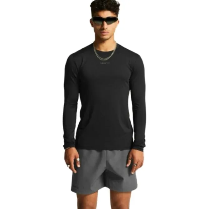 Craft Laufshirts>Adv Essence LS Tee Schwarz