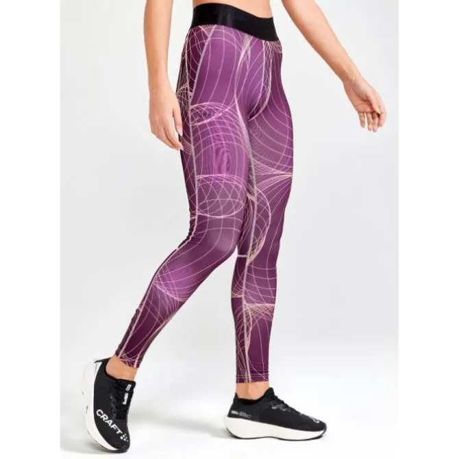 Craft Laufhosen>Core Essence Tights Rot