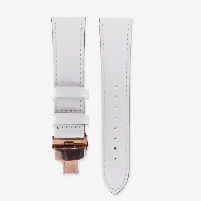 Elevate Uhrenarmbänder>Watch Band for Forerunner 22mm (Leather) Weiß