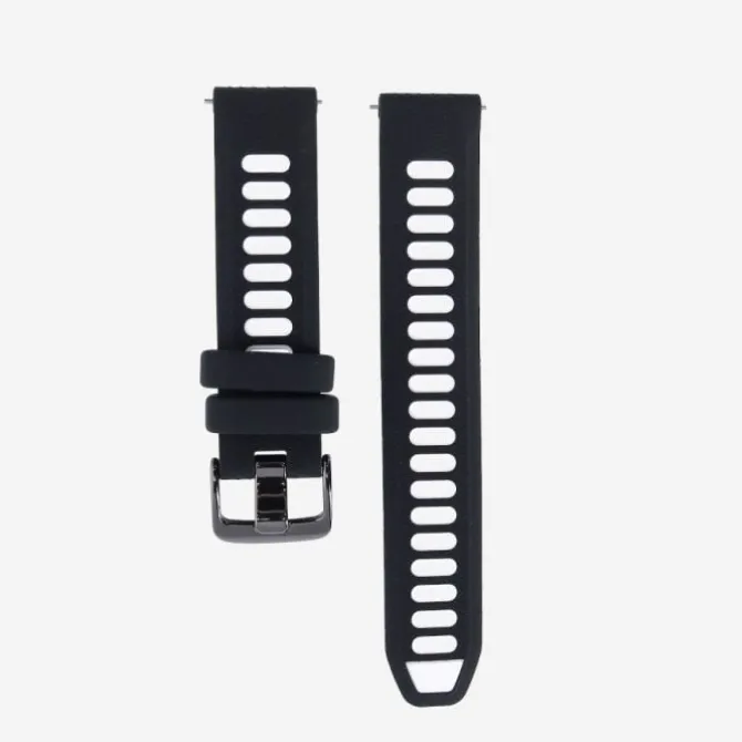 Elevate Uhrenarmbänder>Watch Band for Forerunner 18mm (Silicone) Schwarz