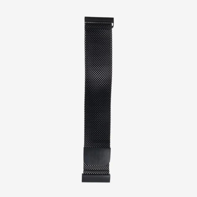 Elevate Uhrenarmbänder>Watch Band for Forerunner 20mm (Stainless Steel) Schwarz