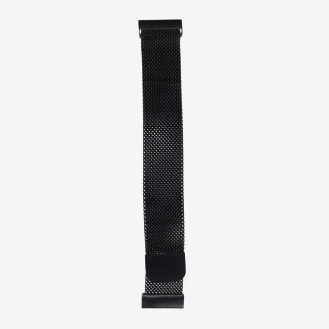 Elevate Uhrenarmbänder>Watch Band for Forerunner 18mm (Stainless Steel) Schwarz