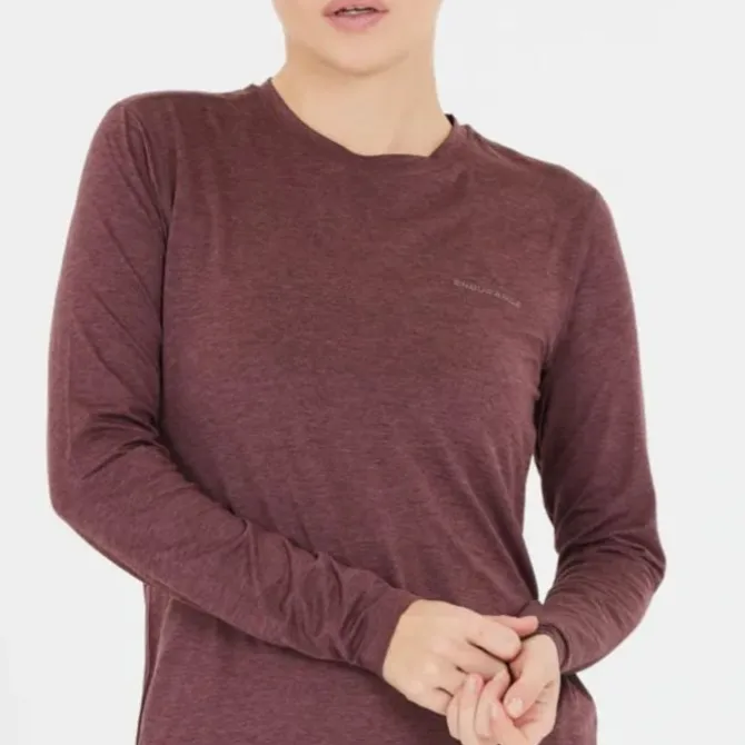 Endurance Laufshirts>Alvaly Melange Long Sleeve Tee