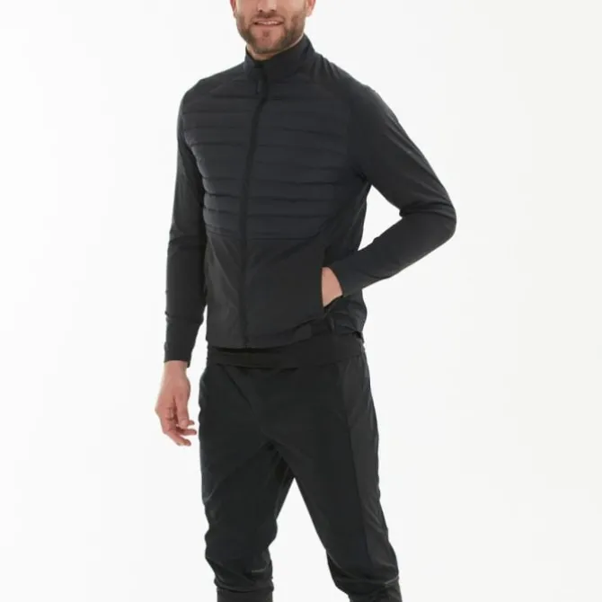 Endurance Laufjacken>Benst Hybrid Jacket - Primaloft Schwarz