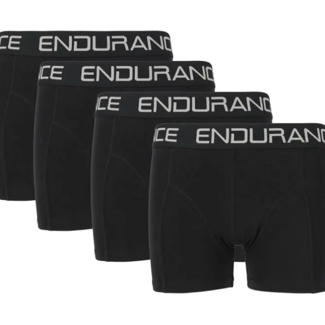 Endurance Laufunterwäsche>Burke Boxer Shorts 4-Pack Schwarz