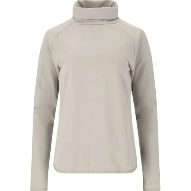 Endurance Laufshirts>Littao Melange Midlayer Braun