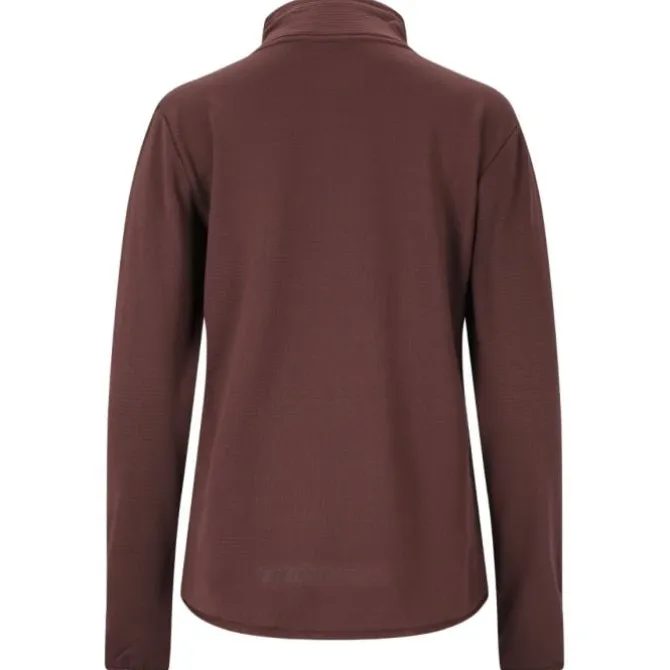 Endurance Laufshirts>Vironic Waffle Melange Midlayer Rot