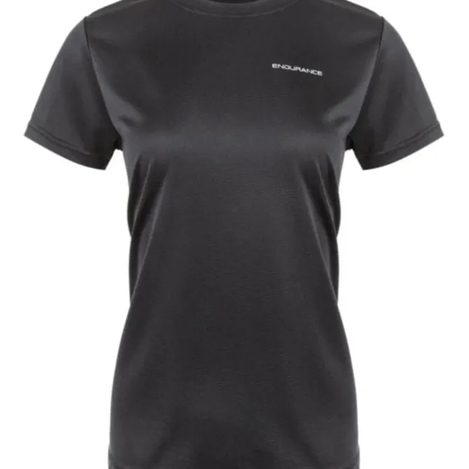 Endurance Laufshirts>Vista V2 Performance Tee Schwarz
